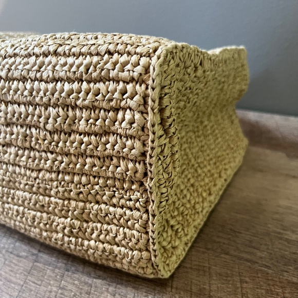 Coach Cargo Straw Tote 26 in Natural - Picture 8 of 11